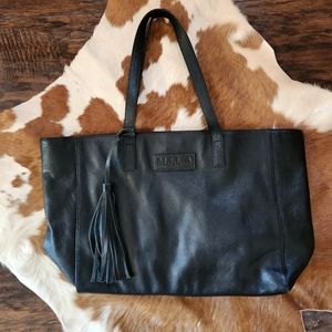 MILA Tote Black Pebble Leather